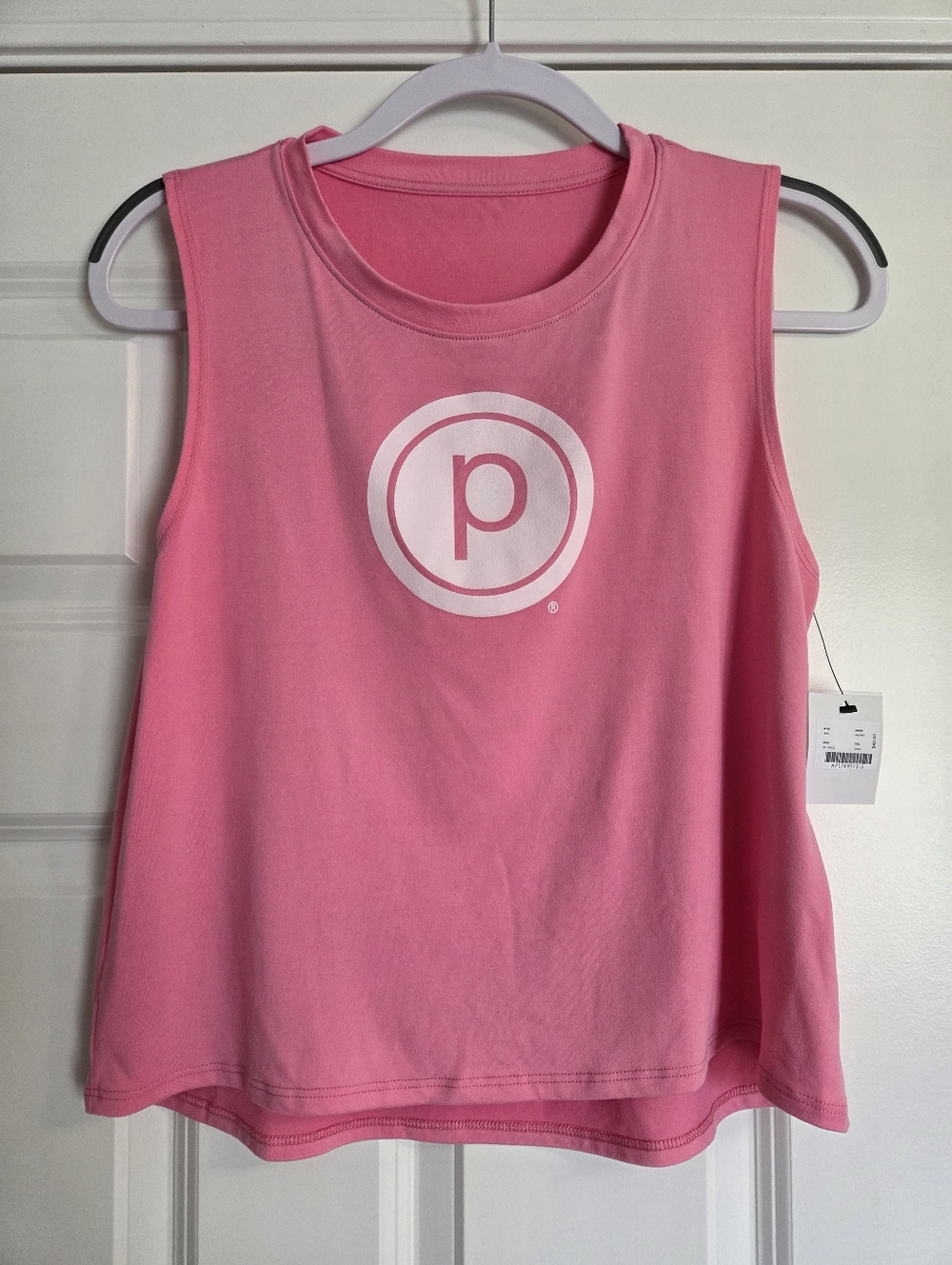 Pure Barre Pink Sleeveless Logo Tank